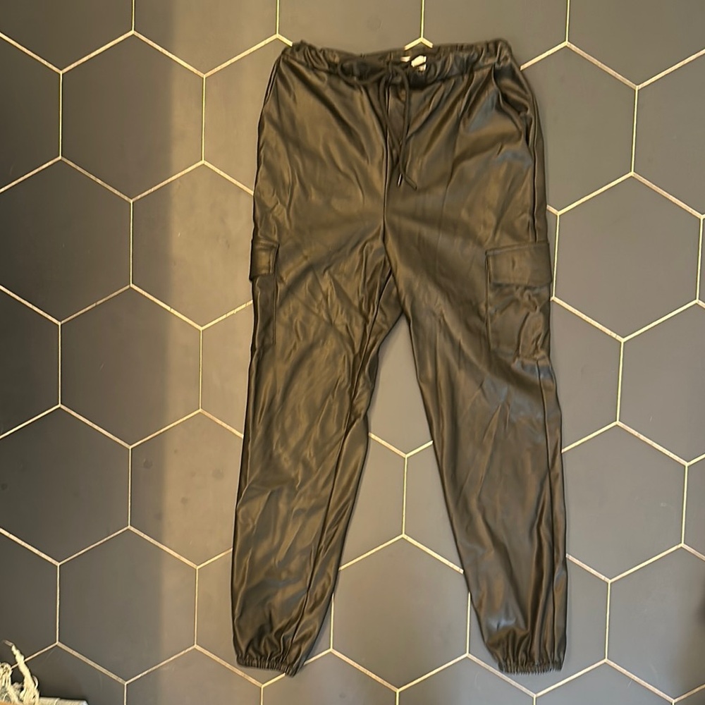 Lovers + Friends Black High Rise Cargo Jeans